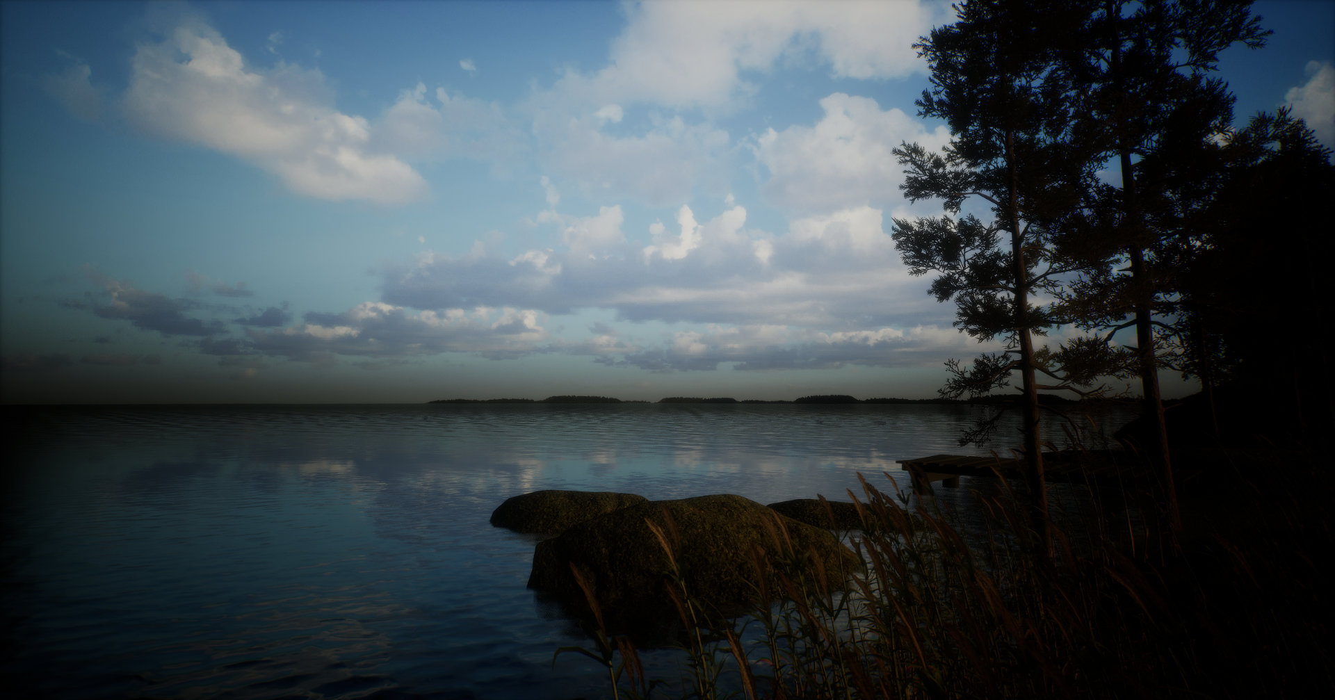 Sauna Lake and Sunset